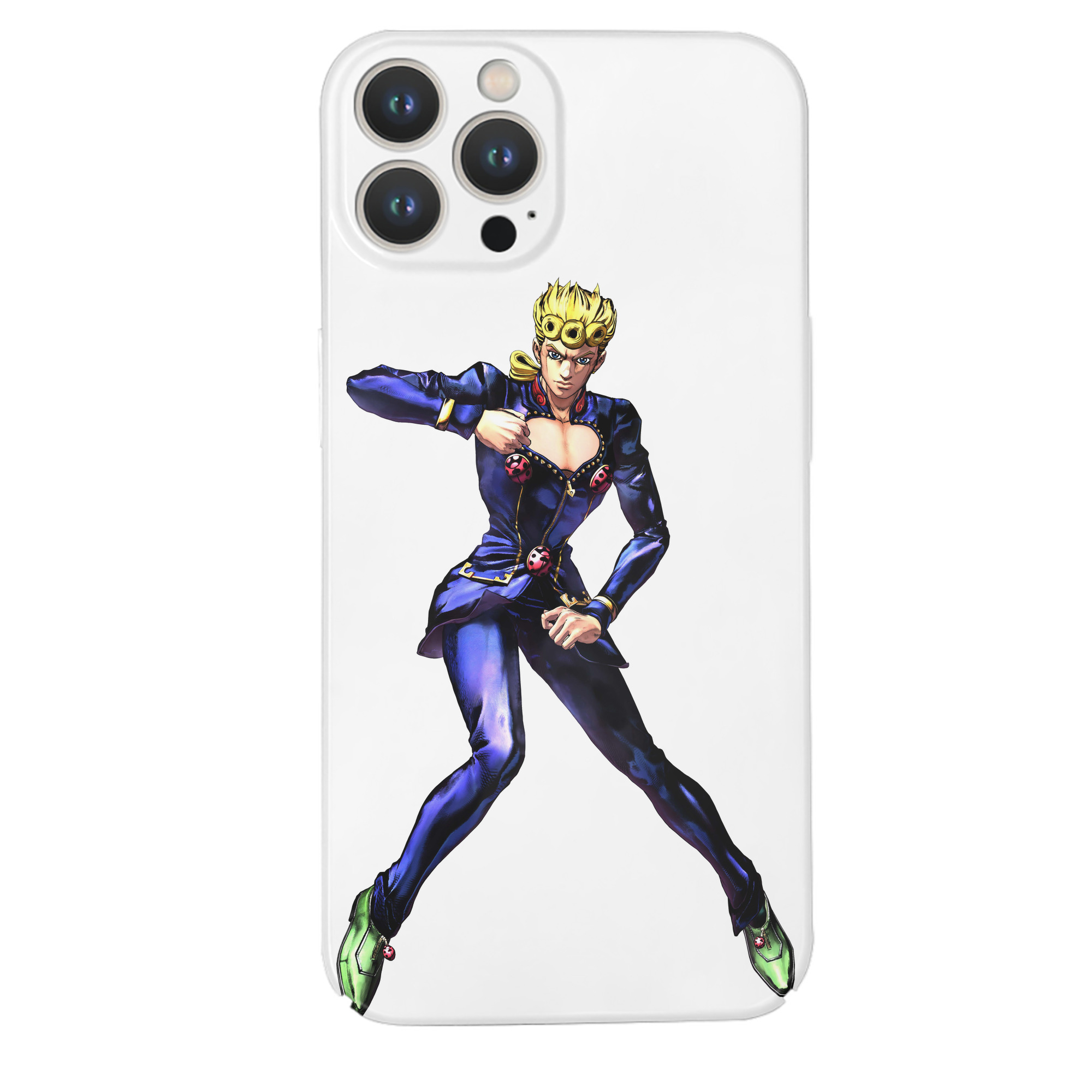 （画像用） ジョジョの奇妙な冒険 ジョルノ?ジョバァーナ JoJo's Bizarre Adventure Giorno Giovanna 【iPhone 14シリーズ対応】ハードケース